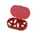 Футляр для мелочей, красный с нанесением логотипа компании