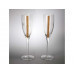 Бокалы для шампанского с кристаллами Swarovski Chinelli с нанесением логотипа компании