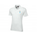 Рубашка поло "First" мужская, белый с нанесением логотипа компании