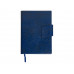 Бизнес блокнот А5 "Monoi" с клапаном, твердая обложка, 128 листов, темно-синий с нанесением логотипа компании