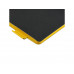 Блокнот А5 "Boston", черный с желтым срезом с нанесением логотипа компании