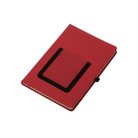 Блокнот "Pocket" 140*205 мм с карманом для телефона, красный