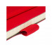 Блокнот А5  "City Flex" на резинке, красный с нанесением логотипа компании
