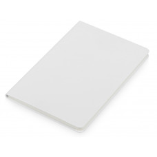 Блокнот "Wispy", твердая обложка A5, 64 листа, белый с нанесением логотипа компании