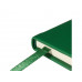 Блокнот А5 "Megapolis Velvet", зеленый с нанесением логотипа компании