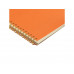 Бизнес тетрадь на гребне А5 "Pragmatic", 60 листов в клетку, оранжевый с нанесением логотипа компании
