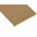 Блокнот "Sevilia Soft", гибкая обложка из крафта A5, 80 листов, крафтовый/бежевый с нанесением логотипа компании