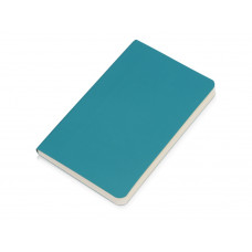 Блокнот А6 "Softy small" 9*13,8 см в мягкой обложке, голубой (Р) с нанесением логотипа компании