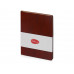 Блокнот А5 «Fabrizio», 80 листов, цветной срез, коричневый с нанесением логотипа компании