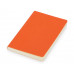 Блокнот "Softy 2.0", гибкая обложка A6, 80 листов, оранжевый с нанесением логотипа компании