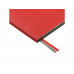 Блокнот А5 "Boston", красный с серым срезом с нанесением логотипа компании