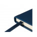 Блокнот А5 "Megapolis Velvet", темно-синий с нанесением логотипа компании