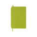 Блокнот «Notepeno» 130x205 мм с тонированными линованными страницами, зеленое яблоко с нанесением логотипа компании