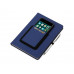 Блокнот "Pocket" 140*205 мм с карманом для телефона, синий с нанесением логотипа компании
