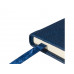 Блокнот А5 "Megapolis Loft", темно-синий с нанесением логотипа компании