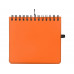 Блокнот А6 "Журналист", оранжевый с нанесением логотипа компании