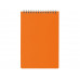 Блокнот А5 на гребне "Pragmatic" 60 листов в линейку, оранжевый с нанесением логотипа компании