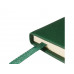 Блокнот А5  "City" на резинке, зеленый с нанесением логотипа компании