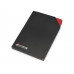 Блокнот «Notepeno» 130x205 мм с тонированными линованными страницами, красный с нанесением логотипа компании