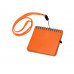 Блокнот А6 "Журналист", оранжевый с нанесением логотипа компании