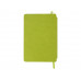 Блокнот «Notepeno» 130x205 мм с тонированными линованными страницами, зеленое яблоко с нанесением логотипа компании