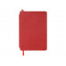 Блокнот «Notepeno» 130x205 мм с тонированными линованными страницами, красный с нанесением логотипа компании