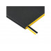 Блокнот А5 "Boston", черный с желтым срезом с нанесением логотипа компании