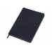 Блокнот А5 «Fabrizio», 80 листов, цветной срез, темно-синий с нанесением логотипа компании