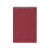 Блокнот А5 на гребне "Pragmatic" 60 листов в линейку, бордовый с нанесением логотипа компании