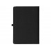 Блокнот "Pocket" 140*205 мм с карманом для телефона, черный с нанесением логотипа компании