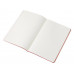 Блокнот "Одри" А5 на сшивке в гибкой обложке софт-тач, красный с нанесением логотипа компании