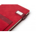 Бизнес блокнот А5 "Freya" с клапаном и карманом для визиток, твердая обложка, 128 листов, красный и бор с нанесением логотипа компании