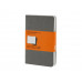 Записная книжка Moleskine Cahier (в линейку, 3 шт.), Pocket (9х14см), серый с нанесением логотипа компании