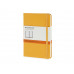 Записная книжка Moleskine Classic (в линейку) в твердой обложке, Pocket (9x14см), оранжевый с нанесением логотипа компании