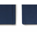 Записная книжка Moleskine Classic (в линейку) в твердой обложке, Large (13х21см), синий с нанесением логотипа компании