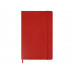 Записная книжка Moleskine Classic Soft (в линейку), Large (13х21см), красный с нанесением логотипа компании