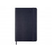 Записная книжка Moleskine Classic (в линейку) в твердой обложке, Medium (11,5x18 см), синий с нанесением логотипа компании