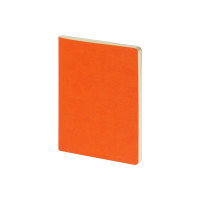 Бизнес тетрадь А5 "Megapolis flex" 60 л. soft touch клетка, оранжевый