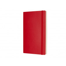 Записная книжка Moleskine Classic Soft (нелинованный), Large (13х21см), красный с нанесением логотипа компании