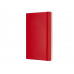 Записная книжка Moleskine Classic Soft (нелинованный), Large (13х21см), красный с нанесением логотипа компании